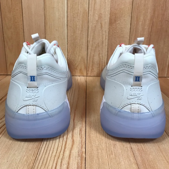 Nike SB Nyjah Free 2 White Coast Pink Skate Shoes - Picture 3 of 5